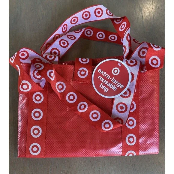 Target Extra Large Recycled Reusable Red Bag 15"x19"14" Ships Quick NEW w/ Tag - Picture 6 of 8